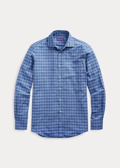 Camisa Ralph Lauren Hombre Azules - Plaid Flannel - NJKBZ0378